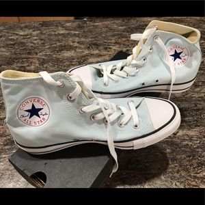 NWT Women’s size 8 Polar Blue Converse high top